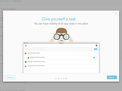 New Taskware Onboarding list onboarding projects responsive tasks team