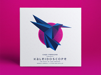 Kaleidoscope Album Artwork 80s album bird humming illustration kaleidoscope music packaging