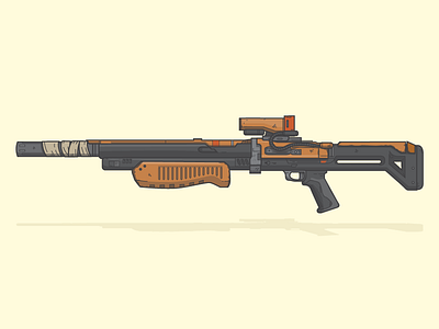 Universal Remote destiny flat gun illustration illustrator shotgun universal remote vector weapon