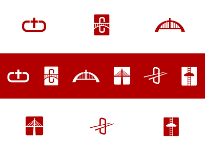 Crossbridge Logo Exploration, Round 1 bridge christian church cross crossbridge logo mark the way