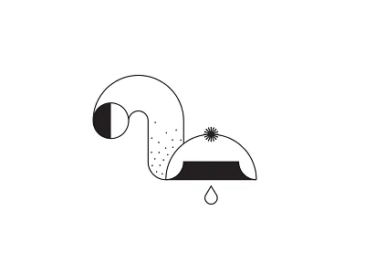 Pray for Rain abstract drawing funky illustration