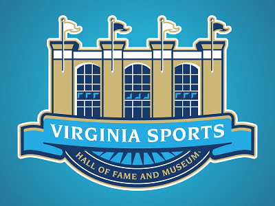 Virginia Sports Hall of Fame and Museum banner blue fame hall museum sports virginia