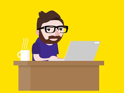 Self At Work coffee desk work