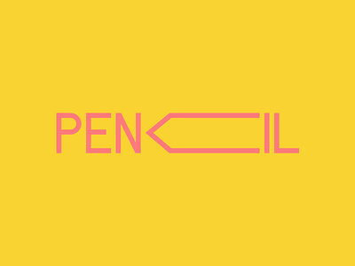 Pencil Logotype branding identity logo logotype