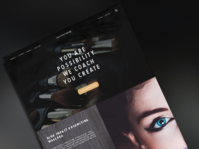 Max Factor Redesign - UI & UX Design brand design flat logo modern ui ux webdesign website