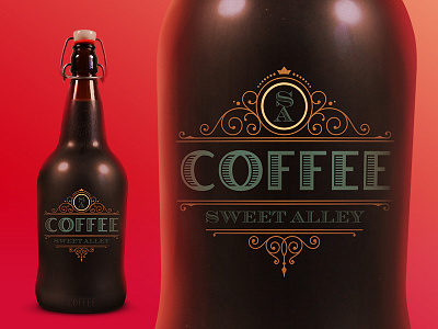 Coldbrew coffee coffee float cold brew typography