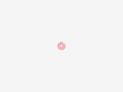 Donut donut flat icon little guy mini