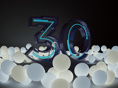 Day 30!!! 30daysof3d 3d c4d cinema4d type typography