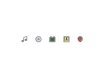Music Icons illustrator