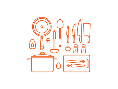 Chef's Icons avocado chef dynamite icon icons kettle kitchen knife knives monterrey pan tonico