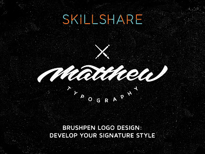 Skillshare Class brush pen calligraphy cursive hand drawn lettering logo process smile video