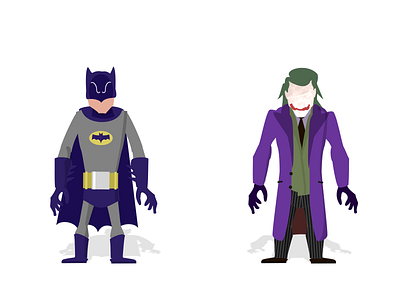 Adam West vs. Heath Ledger 1966 66 adam west batman dark knight heath ledger heroes joker versus villains vs.