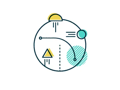 Mograph icon animation circles colour icon icon set motion motion graphic shapes