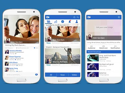 Broadcast Android Apps android broadcast explorer flat google location notification profile trending ui ux video