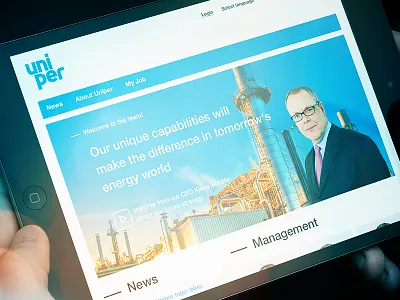 Intranet atom corporate energy factory home page interface intranet nuclear plant ui ux world