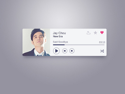 Music Player flat jay kit lat music ui web