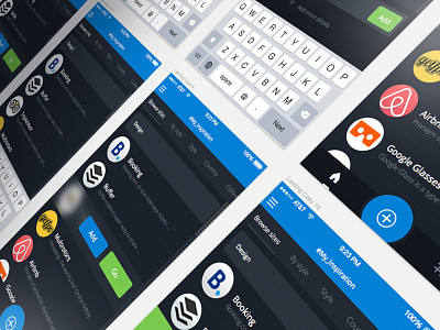 Boomarks app bookmarks dark ios sketch