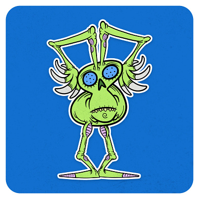 Mantis Patrick bug cartoon child design illustration mantis monsterdoodle