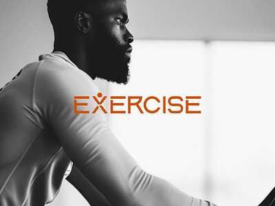 LOGO - EXERCISE adobe illustrator app branding business club exercise fitness graphic design gym icon logo design sport training workout