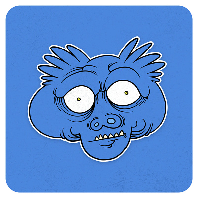 Triski azul blue cartoon child design illustration monsterdoodle monstruo