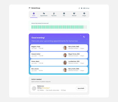 Dental Appointment App app design ui ux