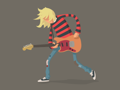 Kurt cobain grunge illustration kurt music nirvana vector