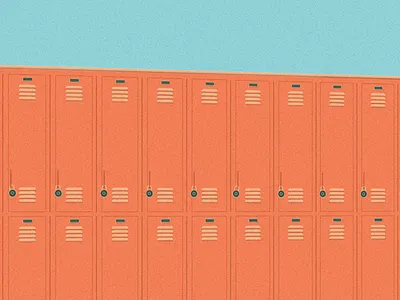 Lockers illustration locker school