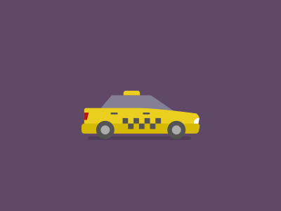 Taxi illustration cab car doodle flat icon illustration line nyc taxi