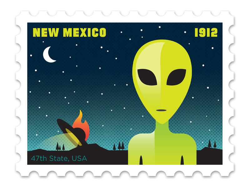 Example of New Mexico Stamp
