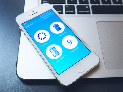 Training App Mockup app blue design flat icon product ui ux vector