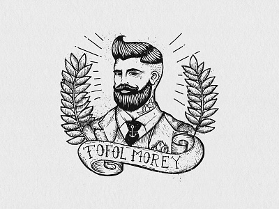 Oldschool Gentleman for client branding gentleman handrawn illustration ilustración logo oldschool