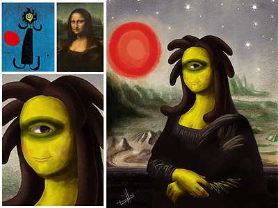 Miro Da Vinci davinci joanmiro miro monalisa