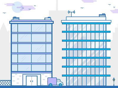 City Series buildings city city scene downtown flat line skyscraper urban