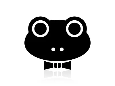 A monochrome frog shape frog monochrome