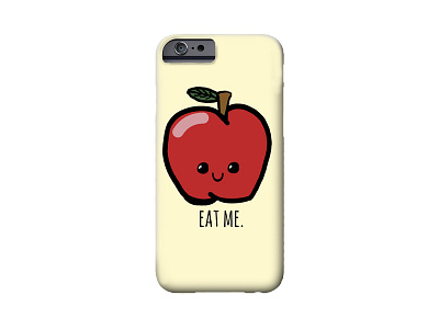 FrutasCutas - Apple: Dribbble x Threadless Playoff apple cute fruity fun kawaii