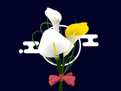 Calla Lily designchallenge flower illustration vector visualcookies