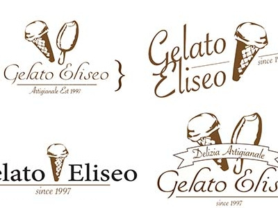 gelato branding gelato illustration logo