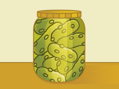 Pickles pickles texture vector illustration