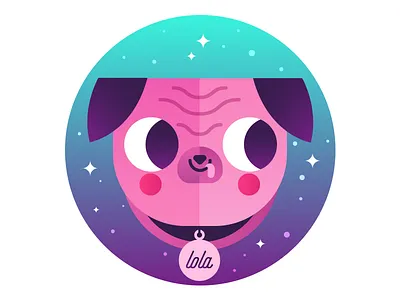 Lola The Pug dog pet pink pug tongue