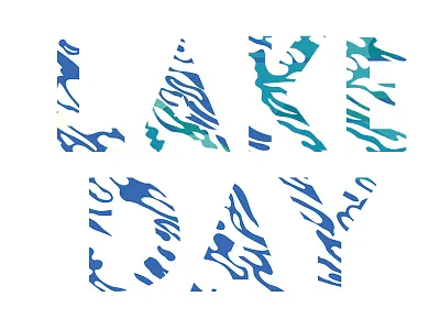 Lake Day 2015 lake new york type typography water