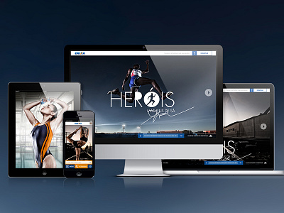 Sports webseries UI art direction branding identity ui