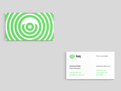 Taq Cards brand identity branding business cards logo stationary