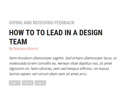 Talking design article grey impact intro introduction red simple subtitle tags