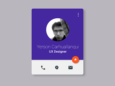 Profile Screen Material | Personal material mobile peru ui