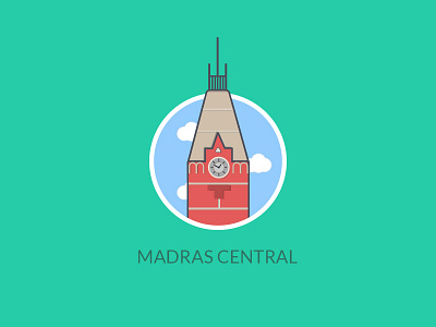 Madras Central, India chennai icon madras