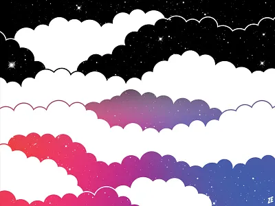 Midnight Glow clouds design gradient shirt sky space t shirt threadless