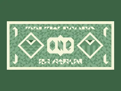 Almighty Dollar pixel polygon triangle