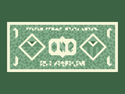 Almighty Dollar pixel polygon triangle