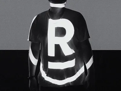 Risen Projection branding design graphic person photo projection