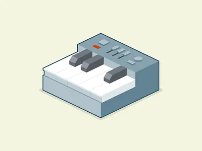 Pocket Piano cute isometric keyboard mini